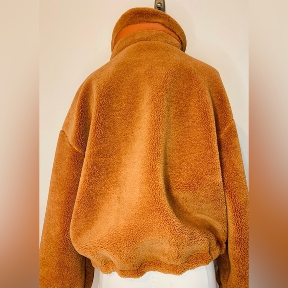Elodie Women’s Fleece Burnt Orange  Zip Front Jacket NWOT SZ Small - Picture 5 of 9